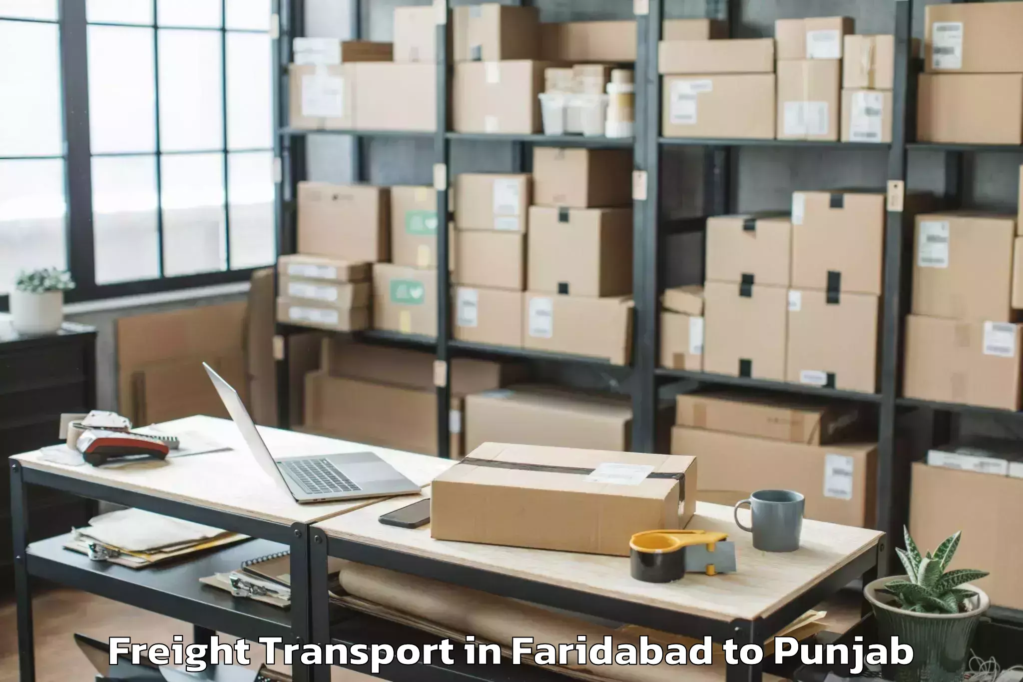 Book Your Faridabad to Kartarpur Freight Transport Today